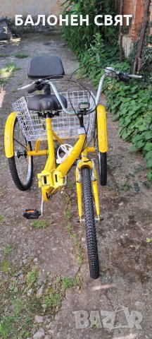 Намаление SUPER DEAL, отстъпки и подаръци Сгъваем Триколесен Велосипед 24 цола 7 скорости 3 спирачки, снимка 16 - Велосипеди - 41386486