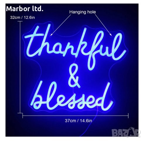 LED неонов надпис с USB , снимка 2 - Лампи за стена - 42017691