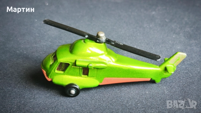 Мечбокс хеликоптер, мащаб 1/64, Matchbox N75 SEASPRITE, 1976, снимка 6 - Колекции - 52966036