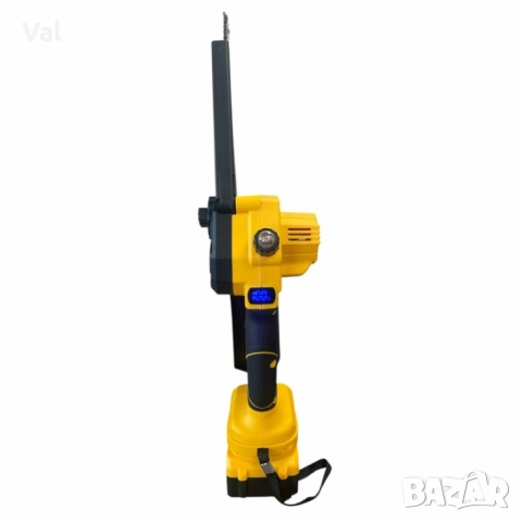 Акумулаторна Резачка 36V 8Ah с Шина 15 см – Трион с Автоматично Смазване и 2 Вериги, снимка 3 - Моторни триони/резачки - 53690440