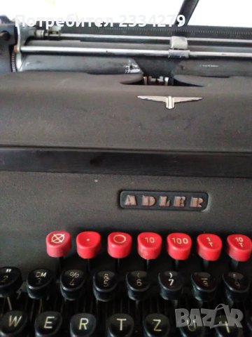 Пишеща машина,стара немска,марка,,АDLER", снимка 4 - Антикварни и старинни предмети - 41701030