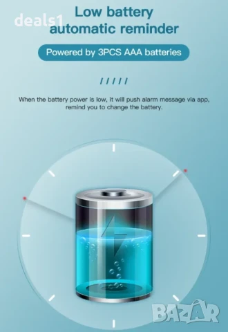Tuya TH08B WiFi Сензор за температура и влажност Хигрометър и термометър с подсветка , снимка 8 - Друга електроника - 50534019