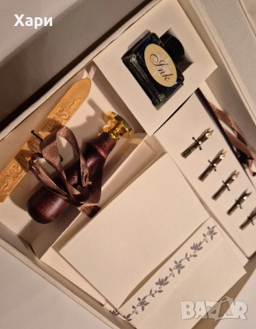 Комплект за калиграфия, Crelando, черен, 30 части