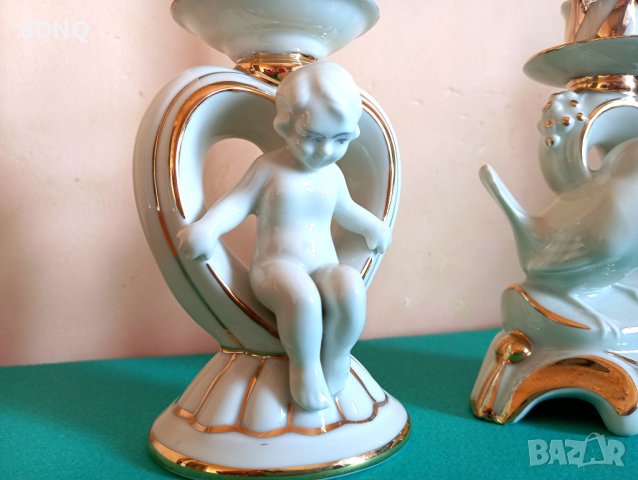 Страхотни Порцеланови Свещници, снимка 3 - Декорация за дома - 44430618