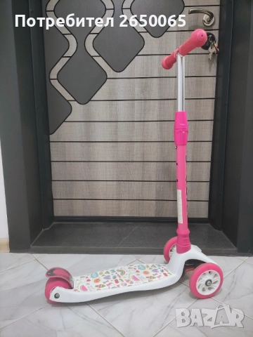 Розова тротинетка за момиче!, снимка 1