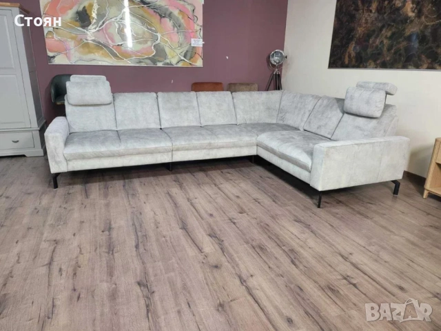 ПРОМОЦИЯ!!! Светло сив ъглов диван ZE - EM20028, снимка 5 - Дивани и мека мебел - 52837631