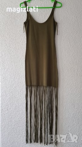 Дамска рокля с ресни XS