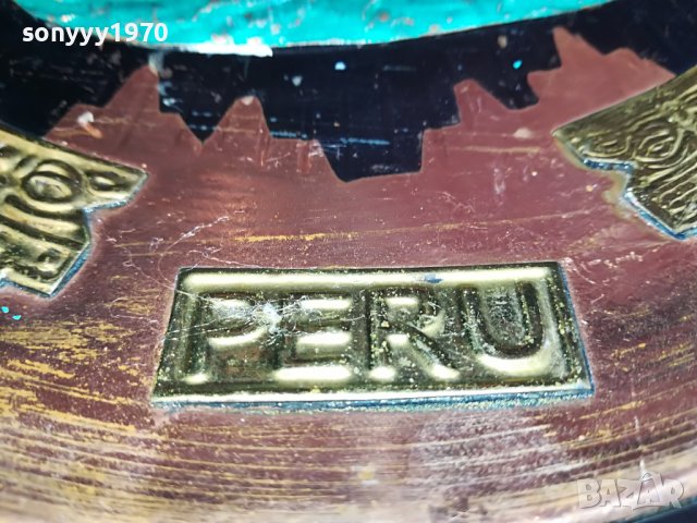PERU-24СМ МЕД/МЕСИНГ ЧИНИЯ ЗА ДЕКОР 1203231142, снимка 12 - Други ценни предмети - 39969483