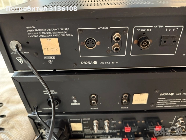 Diora  WS-442 тунер исилвател и дек, снимка 12 - Декове - 53771073