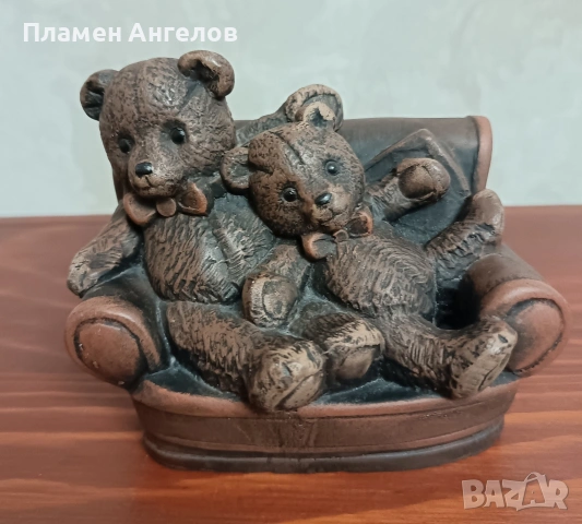 Ретро, колекционерска фигурка на "Teddy Ber" , снимка 7 - Фигурки - 53239934