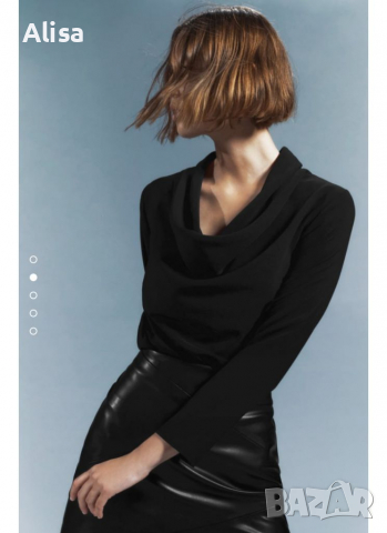  Дамска блуза на Зара, снимка 4 - Корсети, бюстиета, топове - 36333741