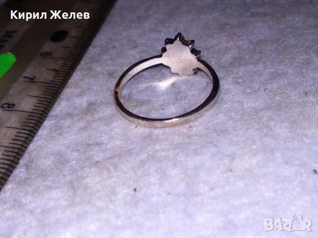 КРАСИВ НЕЖЕН ПОСРЕБРЕН КРИСТАЛЕН ФЕШЪН - АРТ МЕДЕН ПРЪСТЕН 38539, снимка 6 - Пръстени - 41454849