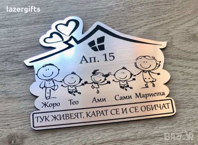 Нов модел, персонализирана табела за врата. СУПЕР ЦЕНИ , снимка 3 - Декорация за дома - 34639367