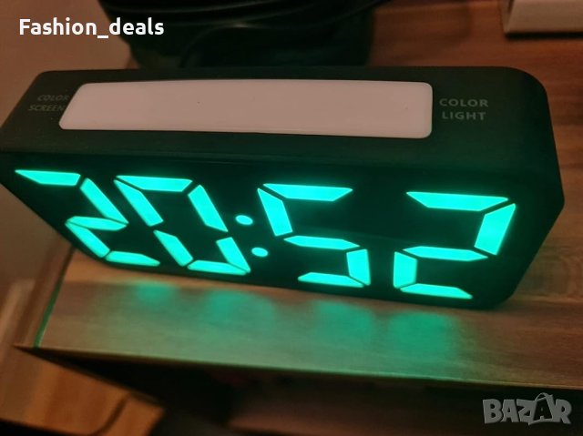 Нов Цифров будилник със светлини/USB пот за зареждане/Спалня Детска/Часовник, снимка 9 - Други стоки за дома - 41327544