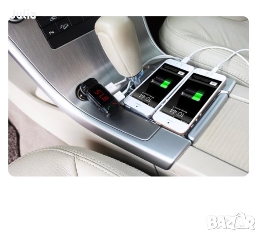 Блутут за кола (MP3player  FM предавател  зарядно USB и Bluetooth), снимка 2 - Аксесоари и консумативи - 42553290