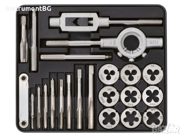 Комплект кранове и матрици PARKSIDE® / 21 части, снимка 3 - Други инструменти - 41641282