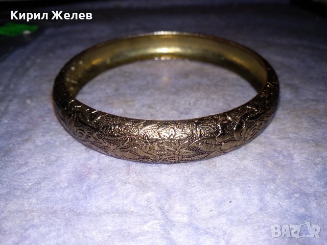 СТАРА ФЛОРАЛНО ОРНАМЕНТИРАНА СРЕБРИСТА СТОМАНЕНА ВИНТИДЖ - АРТ СТИЛ ГРИВНА 26613