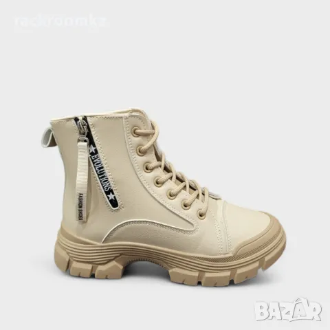 Дамски спортни боти в бежов цвят модел: F-51 beige