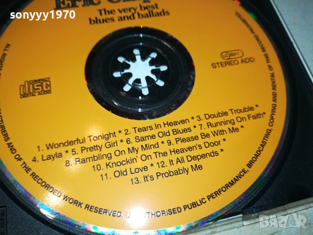 ERIC CLAPTON-ORIGINAL CD 1502240829, снимка 14 - CD дискове - 44302343