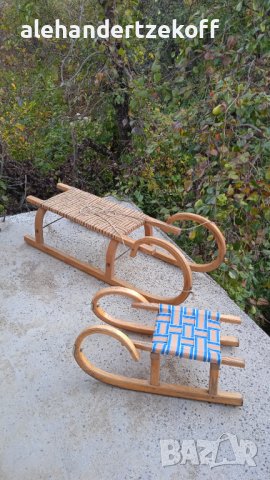 Дървена шейна шейни ретро, снимка 17 - Зимни спортове - 31068789