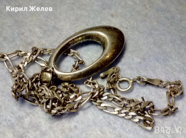 СКЪПОЦЕНЕН СРЕБЪРЕН ПЕНДАНТ СРЕБРО 925 с МАРКАЗИТИ ЦИРКОНИ и СРЕБЪРНА КАРТИЕ ВЕРИЖКА СРЕБРО925 40512, снимка 9 - Колиета, медальони, синджири - 49916660