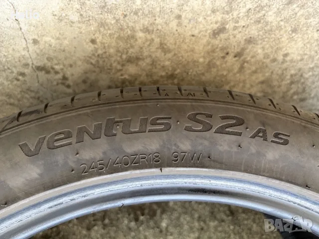 Продавам 2 бр.всесезонни гуми Hankook Ventus S2 AS – 245/40 ZR18, снимка 4 - Гуми и джанти - 56017355