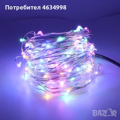 Коледни лампички на батерии в различни цветове , снимка 4 - Декорация за дома - 52235128