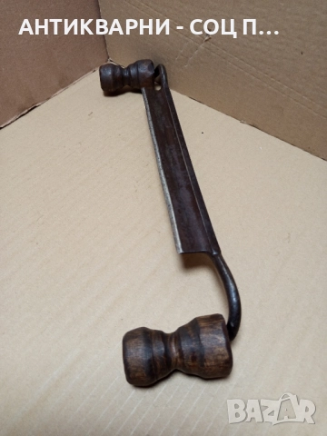 Стар Ръчно Кован Дърводелски Рукан., снимка 4 - Антикварни и старинни предмети - 51556629