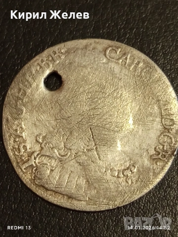 Сребърна монета 6 кройцера 1726г. Карл шести Австрия за КОЛЕКЦИЯ 52922, снимка 2 - Нумизматика и бонистика - 53097010