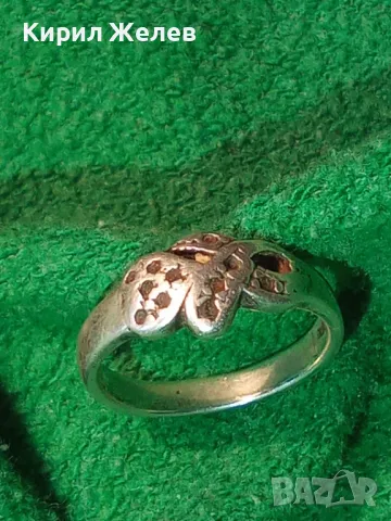 СТАР СССР СРЕБЪРЕН ПРЪСТЕН СРЕБРО 925 с ПЕЧАТ Б925 СЪРП и ЧУК в ПЕТОЛЪЧКА с ГНЕЗДА За КАМЪЧЕТА 50102, снимка 14 - Антикварни и старинни предмети - 50136093