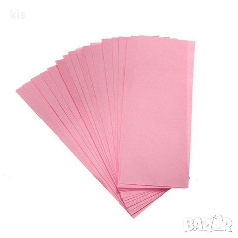 Нарязани ленти за кола маска от нетъкан текстил, Розови - 50 броя