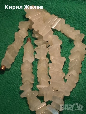 СКЪПОЦЕННА РЕТРО ОГЪРЛИЦА КОЛИЕ от МЛЕЧЕН БЯЛ ОПАЛ МАЙСТОРСКА СТАРА РЪЧНА ИЗРАБОТКА 34686, снимка 4 - Антикварни и старинни предмети - 39193186