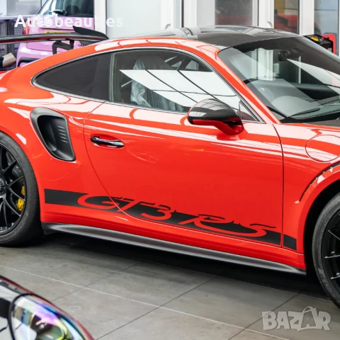 черен стикер за врата GT3 RS за Porsche 911 991, снимка 2 - Аксесоари и консумативи - 50460067