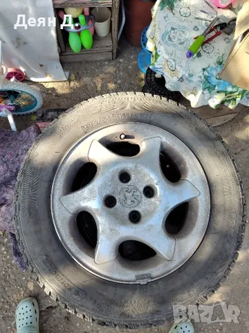 4бр.ЗИМНИ Гуми+джанти от Пежо  ДОТ 2022, снимка 1