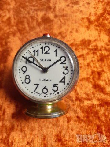 Стар Руски будилник-Слава, снимка 2 - Колекции - 42232958