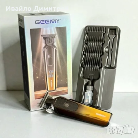 МАШИНКА ЗА ПОДСТРИГВАНЕ GEEMY GM-8058 С LED ДИСПЛЕЙ, снимка 3 - Машинки за подстригване - 56103030