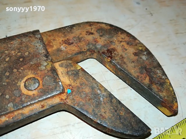 стар раздвижен ключ от франция антика 0502231506, снимка 4 - Антикварни и старинни предмети - 39562685