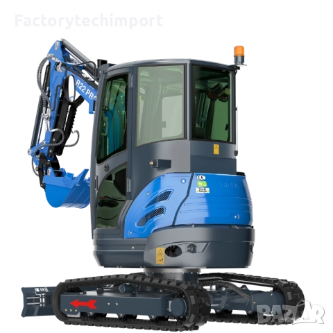 Мини багер Rippa R22 Pro – 2.4 т – KUBOTA (3 цилиндъра)+ Климатик, снимка 8 - Индустриална техника - 52719794