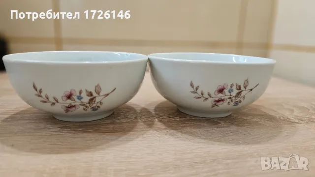 Порцеланови купи на Китка 2 броя, снимка 3 - Други - 48933332