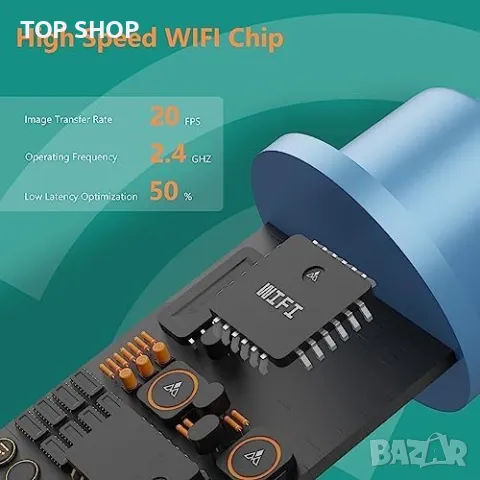 Нова 5MP 360° Камера за Почистване на Уши, IP67, Ултратънка - Черна, снимка 7 - Bluetooth тонколони - 50016036