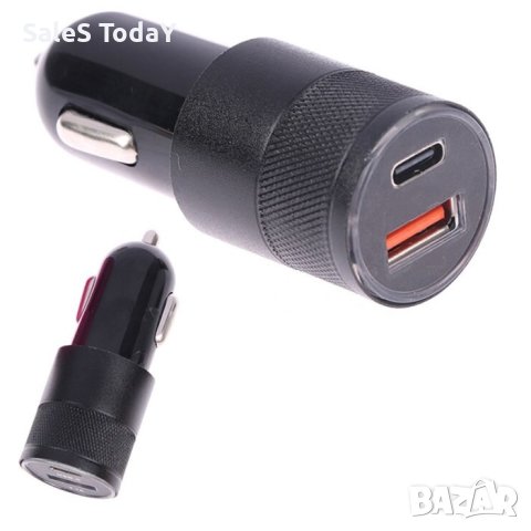 Адаптер за зарядно с 2 порта, 12-24V, USB, 63 мм х 25 мм, снимка 1 - Аксесоари и консумативи - 41961141