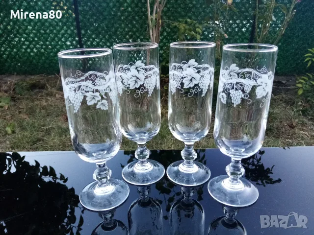 Ретро чаши за вино - 4 бр.