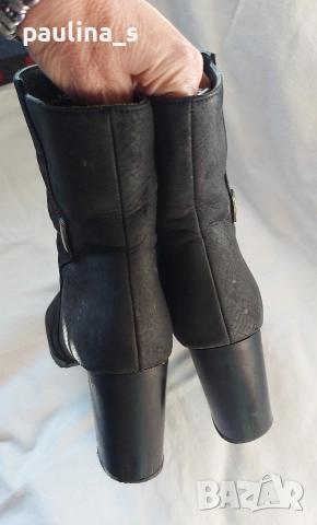 "Eliza" collection / Дамски боти от естествена кожа на ток, снимка 3 - Дамски боти - 52774581