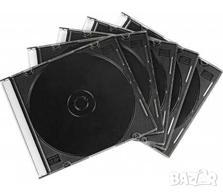 Комплект кутии за компактдискове Slim, 5 бр