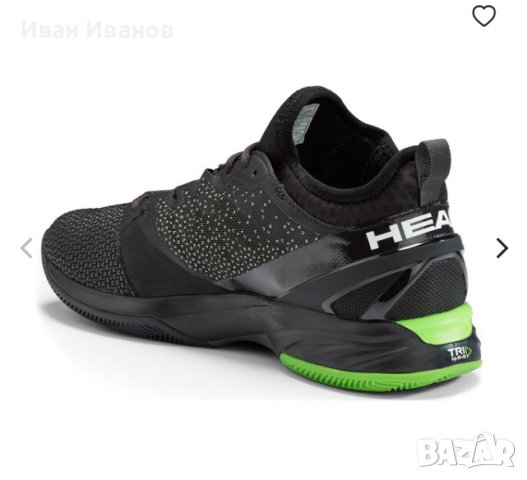 маратонки за тенис  Head Sprint SF Clay Nero Verde номер 45 , снимка 5 - Маратонки - 42237528