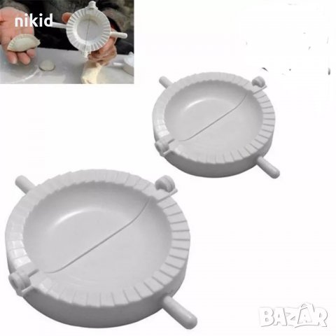 2 бр сет пластмасови сгъващи форми за направа на паста равиоли пелмени пълнени кнедли DUMPLING MAKER, снимка 4 - Форми - 33924336