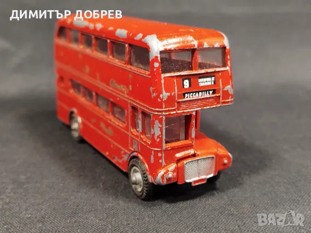 СТАРА РЕТРО МЕТАЛНА КОЛИЧКА АВТОБУС BUDGIE TOY ENGLAND AEC LONDON BUS, снимка 5 - Колекции - 47338806