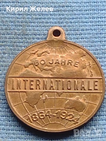 Рядък медал Германия 50г. Интернационал за КОЛЕКЦИОНЕРИ 38546, снимка 2 - Нумизматика и бонистика - 42730426