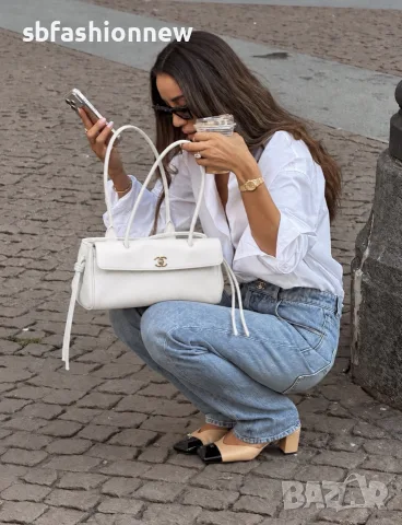 Chanel matthieu blazy чанта в бяло😍, снимка 2 - Чанти - 56381897