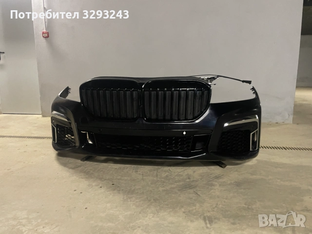 Напълно окомплектована предна броня и преден панел за BMW 7 G11 LCI M SPORT